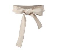 Qsvbeeqj Pizzo Legato Nastro Sash Cintura Trench Cappotti Vita Inverno Cappotto Capispalla Moda Sash, Bianco cachi, Taglia unica