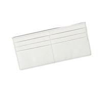 Qsvbeeqj Portafoglio multifunzione in pelle PU con scomparti per carte di credito e tasca per contanti e design adatto ai viaggi per le donne, leggero portafoglio da viaggio d'affari, bianco, Bellezza