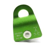 Qsvbeeqj Puleggia di alluminio rinforzata del discensore per l'alpinismo all'aperto & progetti di costruzione 2000kg che sopporta la puleggia del lavoro di alta quota