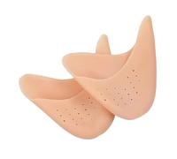 Qsvbeeqj Punta per balletto, protezione per dita dei piedi, con foro, in silicone, per dita dei piedi, in morbido gel, Skin Tone with Holes, taglia unica