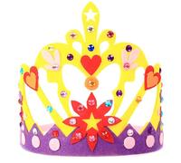 Qsvbeeqj Regina Corone Alla Moda Testa Cerchio Fai Da Te Testa Ornamento Dei Capelli Styling Strumento Per Bambini Capodanno Foto Puntelli Corone Compleanno Re