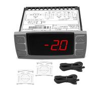 Qsvbeeqj Regolatore di temperatura dell'algoritmo per refrigeratori di birra Congelatori compatti doppi sensori migliora l'efficienza energetica Termostato di terminazione di sbrinamento