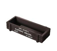 Qsvbeeqj Retro Garden - Vaso per piante vintage in legno, per cassetta di scrittura, vasi per balconi, decorazioni per la casa, con drenaggio