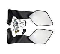 Qsvbeeqj Riflettore Recensione Regolabile Per Visibilità Unica E Migliora La Sicurezza In Diverse Condizioni Di Equitazione 2PCS Alluminio Moto Specchio