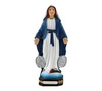 Qsvbeeqj Sacra Madre Con Bambino Statua Resina Cattolica Figurine Light Design Per Collezionisti Fedeli Famiglia Religiosa Decorazioni Per La Casa Figurine