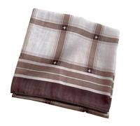 Qsvbeeqj Sciarpa quadrata in cotone intrecciato sottile tipico a scacchi morbido collo avvolgente unisex passato sciarpa quadrata, Caff, 70x70cm