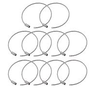 Qsvbeeqj Set Di 10 Catena Chiavi In Acciaio Inox Anelli Di Filo Tasti Anelli Catena Turistica Per Zaini E Bagagli In Acciaio Inox Catena Chiave