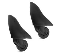 Qsvbeeqj SilentWheels - Set di 1 paio di ruote di ricambio per trolley e bagagli, resistenti, 360 gradi, kit di riparazione hardware, W119, One Size