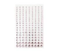 Qsvbeeqj Sotto Crepe Occhi Goccia Gemme Brillante Viso Gioielli Per Trucco Unico E Assemblee Sociali Adesivi Decorazioni Di Natale Festival Faccia Gioielli, Taglia unica, come descritto