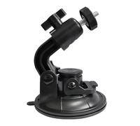 Qsvbeeqj Supporto da cruscotto girevole a 360 gradi con forte ventosa 1/4 vite per videoregistratori per auto telecamere parabrezza ventosa supporto