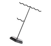 Qsvbeeqj Supporto decorativo per gioielli in metallo con cremagliera staccabile per orecchini ondulato gancio per collana finitura in marmo per riporre gioielli Supporto per orecchini staccabile