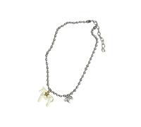 Qsvbeeqj Sweet Blogger Consigliato Ponies Collana Confortevole Gioielli In Metallo Leggero Popolare Influencer Gioielli Ispirati Per La Vita Di Tutti I Giorni Carino Smalto Ponies Collana, Taglia