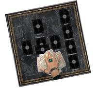 Qsvbeeqj Tarocchi tovaglia carta di lettura astrology altare tessuto divino tavolo carta tessuto arazzo forniture carte carte di dio tavolo decorazione da parete