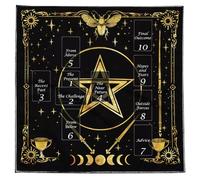 Qsvbeeqj Tarocchi tovaglia carte di lettura astrology tessuto divino carte tavolo arazzo stregonerie forniture carte di Dio tavolo decorazione da parete