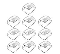 Qsvbeeqj Tastiere da gioco, 10 pezzi, profilo MOAS 1,25 U, trasparente con cristalli