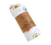 Qsvbeeqj Traspirante Baby Swaddles Soft Wrap Panno Multifunzione Per Neonati Ragazzi Ragazzi Ragazze Asilo Essential 120x110 Cm Neonato Avvolgimento Panno, Colorful sun, Taglia unica
