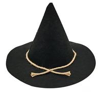 Qsvbeeqj Trend Teen Witch Hat Plain Color Fashion Cool Adult Adolescente Cappello da strega Halloween Performance Carnevale Cosplay Cappelli per le donne Animes Cappelli per Adulti Halloween Carnevale