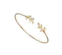 Qsvbeeqj Trendy Leaf Design Lega Catena Regolabile Per Feste Casual Foglia Contemporanea Design Gioielli In Lega