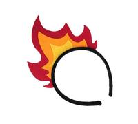 Qsvbeeqj Unico Punk Flame Fascia per capelli Artistica Accessori per Testa di Vacanza Per Adulti Pneumatici Con Fuoco E Fiamma Gioco Di Ruolo Accessori Per Le Donne