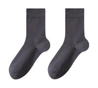 Qsvbeeqj Uomini di Cotone Crews Calzini Affari Lavoro Boot Wicking Atletico Caviglia Per Trekking Sport Cotone Boot Socks, Grigio scuro, Taglia unica