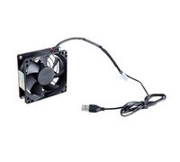 Qsvbeeqj Ventole di raffreddamento controllate da USB con il termostato 80mm per il raffreddamento del Governo dei Governi dell'attrezzatura di operazioni di