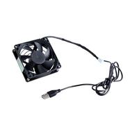 Qsvbeeqj Ventole di raffreddamento controllate da USB con il termostato 80mm per il raffreddamento del Governo dei Governi dell'attrezzatura di operazioni di