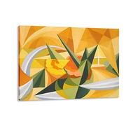 QSX Giacomo Balla Futurismo Famosa Quadro ad olio Linee di Forza del Paesaggio Stampa su Tela per Arredamento Casa 50x70cm Non incorniciato