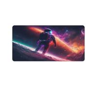 QSYFNBZL Tappetino per mouse grande con astronauta che naviga sulle stelle tappetino per mouse lungo 30x60 cm adatto a vari scenari come lavoro gioco e studio