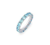 QSYJCCXD 14k oro densamente set di moissanite anello, anello a fila singola da 4 mm, un token semplicistico ma elegante per momenti memorabili, Festa dei padri per papà