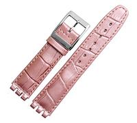 QSYJCCXD 17mm 19 mm Cnoccata di polso in pelle velecuite per la fascia da orologio da uomo uomo Accessori per la banda di guardia del braccialetto da donna.