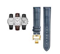 QSYJCCXD 18 19 20 21 22 mm Canda di Guardia in Pelle di Vitello autentica per Master L2 L3 L4 L2.628 L2.673 Bracciale per Cinghia di Orologio in Pelle di vano in Pelle di Mucca