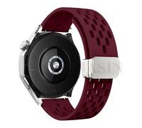 QSYJCCXD 18 20 22 mm cinghia di silicone magnetico per orologio GT 5 46mm 41 mm Banda sportiva traspirante per GT5 Pro GT4 GT3 GT2 Correa Watchbands