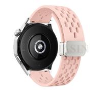 QSYJCCXD 18 20 22 mm cinghia di silicone magnetico per orologio GT 5 46mm 41 mm Banda sportiva traspirante per GT5 Pro GT4 GT3 GT2 Correa Watchbands