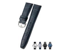 QSYJCCXD 20mm 21mm 22mm vitello cinturino in vera pelle adatto per IWC Pilot portoghese nero marrone blu alligatore grano cinturino, 20mm