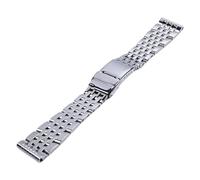 QSYJCCXD 20mm 22 mm 24 mm in acciaio inossidabile in acciaio inossidabile per cinghia di orologio pulsante bracciale maschile
