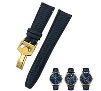 QSYJCCXD 22 mm 20 mm 21 mm in Fascia d'oro di Guardia Intrecciata in Tessuto per la Cinghia di Orologio da Orologio da Orologio Blu patofino IW5007 Blu.