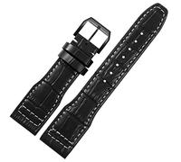 QSYJCCXD 22 mm la fascia d'oro di cuoio in pelle per IWC IW326201 / IW377701 Big Pilot Series Genuine Watch cinghia