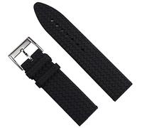 QSYJCCXD 23 mm di orologio nero in gomma per cinghia di orologio in silicone chopard uomo fibbia per spillo da polso da polso