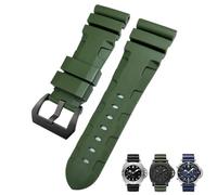QSYJCCXD 26 mm 24 mm Natura di orologeria in gomma adatta per panerai pam silicone rosso orologio blu strumenti di braccialetti impermeabili
