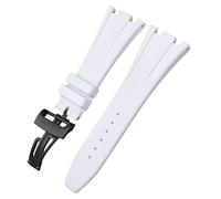 QSYJCCXD 27mm 28 mm Canda di guardia in gomma fluida per Audemars AP Piguet Royal Oak Offshore Soft Fkm Silicone Orologio Bracciale da uomo