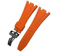 QSYJCCXD 27mm 28 mm Canda di guardia in gomma fluida per Audemars AP Piguet Royal Oak Offshore Soft Fkm Silicone Orologio Bracciale da uomo