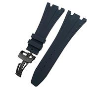 QSYJCCXD 27mm 28 mm Canda di guardia in gomma fluida per Audemars AP Piguet Royal Oak Offshore Soft Fkm Silicone Orologio Bracciale da uomo