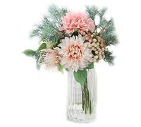 QSYJCCXD 40 cm di Seta Artificiale Hydrangea Gypsophila Peony Fallo Flower Bouquet Fare di Nozze Decorazione per la casa