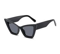 QSYJCCXD Adatto per le donne occhiali da sole oversize UV400, Nero grigio, Taglia unica