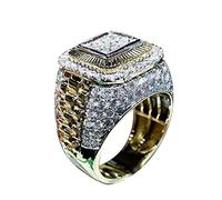 QSYJCCXD Anelli di matrimoni per donne, uomini d'affari gioielli di moda fidanzato anello regalo anello nuziale gioielli di gioielleria 6-13 regali di San Valentino per la fidanzata moglie speciale