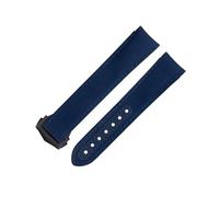 QSYJCCXD Banda di guardia in tessuto in nylon blu da 20 mm adatto per cinturino omega per AT150 Seamaster 300 Pianeta Ocean De Ville Speedmaster End Watch Band