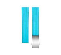 QSYJCCXD Banda di orologi a fluorobber da 20/21/22 mm adatto a Monaco Carrera Autavia Aquaracer 300 Black Red F1 Fluorobber Cingcio