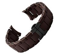 QSYJCCXD Banda di orologi in acciaio in gomma in gomma nera bianca per Armani AR5905 | 5906 | 5920 | 5919 | 5859 Donne 20mm Man 23mm Cinturino da polso Bracciale