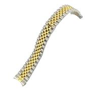 QSYJCCXD Banda di orologi in acciaio inossidabile da 20 mm di qualità 316L Fit per Datejust 36mm M126234 Silver Golden Business Fecile Mantra