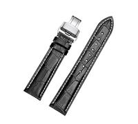 QSYJCCXD Bande di orologi in pelle con fibbia di schieramento per la banda WTACH maschile e Watch's Watch Starp 18mm 19mm 20mm 21mm 22mm 23mm 24mm